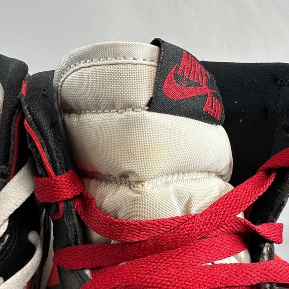 Nike Air Jordan 1 Retro High OG Black/Gym Red-White Sneakers - Picture 15 of 16